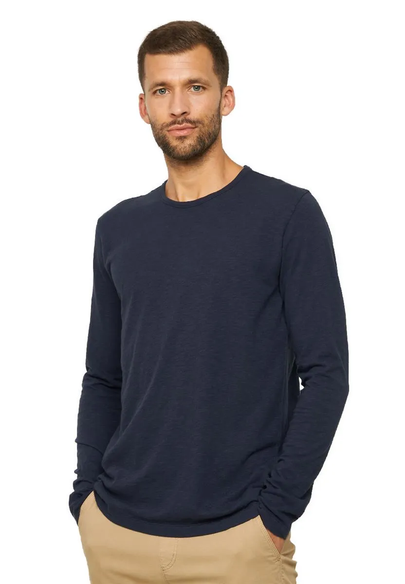 Marlowe Nature MACA Longsleeve Bio-Baumwolle dark navy