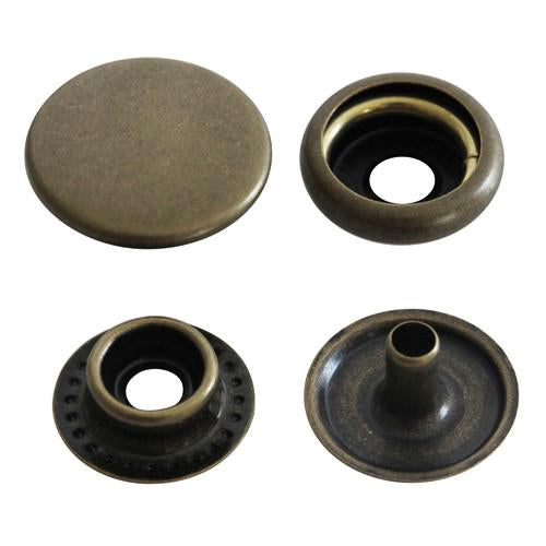Kam Snaps Metal Snaps Metalldruckknöpfe Größe 20 Silber 50 Sets