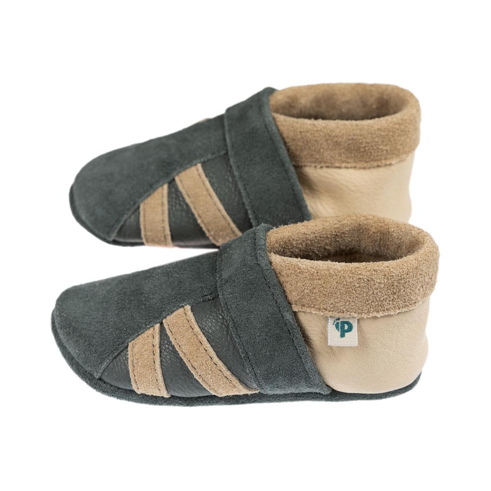 Pantolinos SV Sportolino Barfusschuhe Leder Streifen