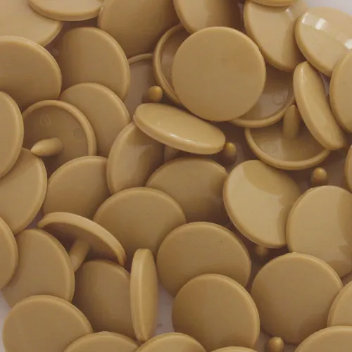Kam Snaps Plastic Snaps D342 Druckknöpfe Braun 50 Sets glänzend