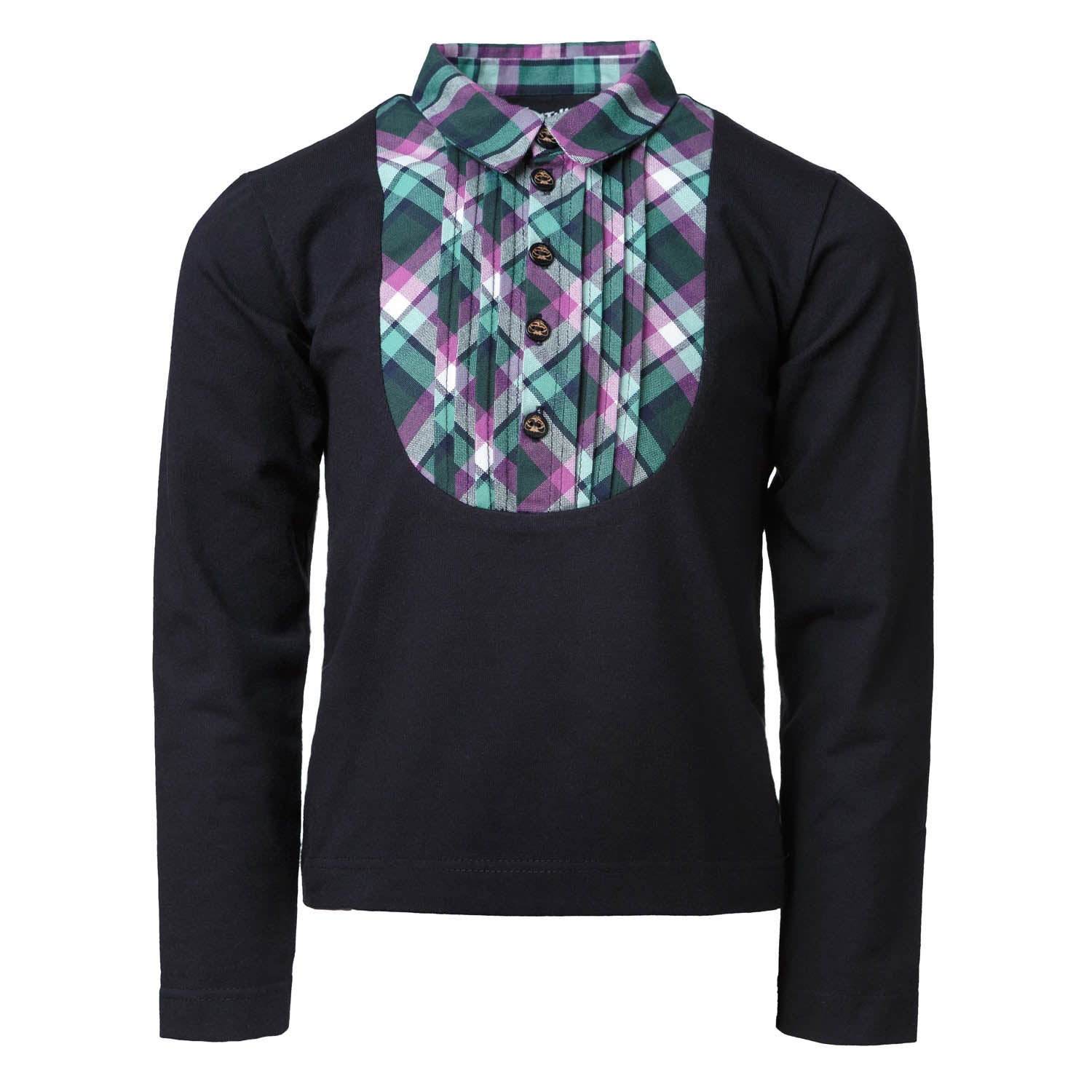 Infantium Victoria Tuxedo Shirt Hemd schwarz 116 Baumwolle