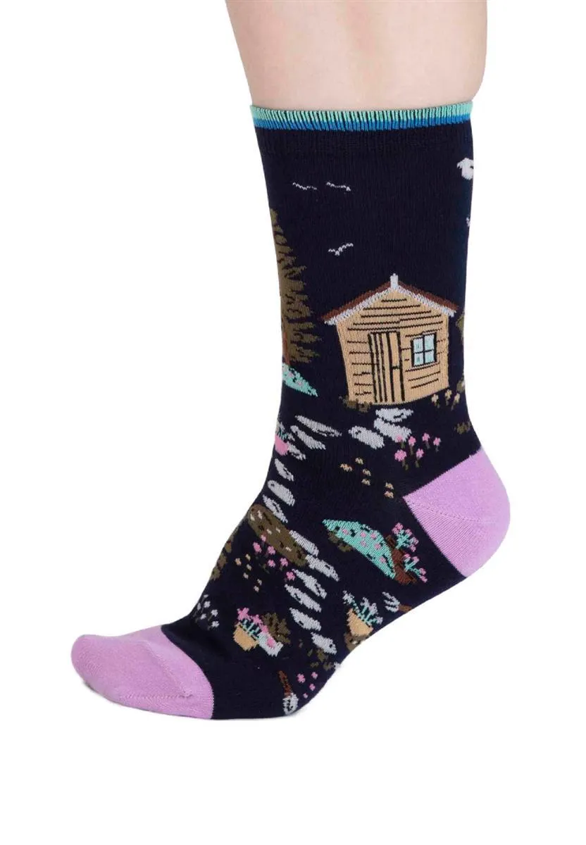 Thought Lisette Garden Socks Bio-Socken grey marle 37-41