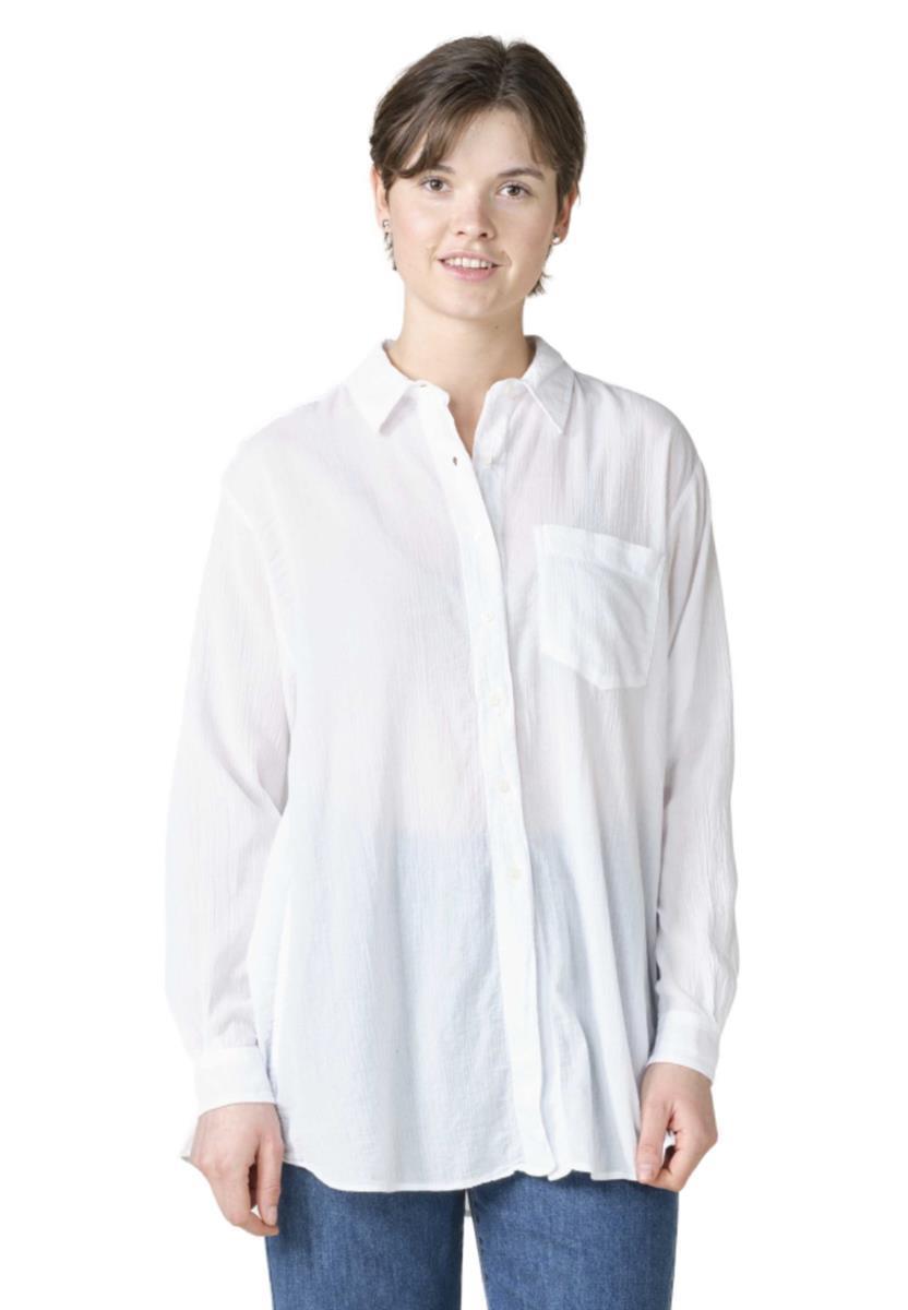 marlowe nature Mille Shirt Hemdbluse white Bio-Baumwolle