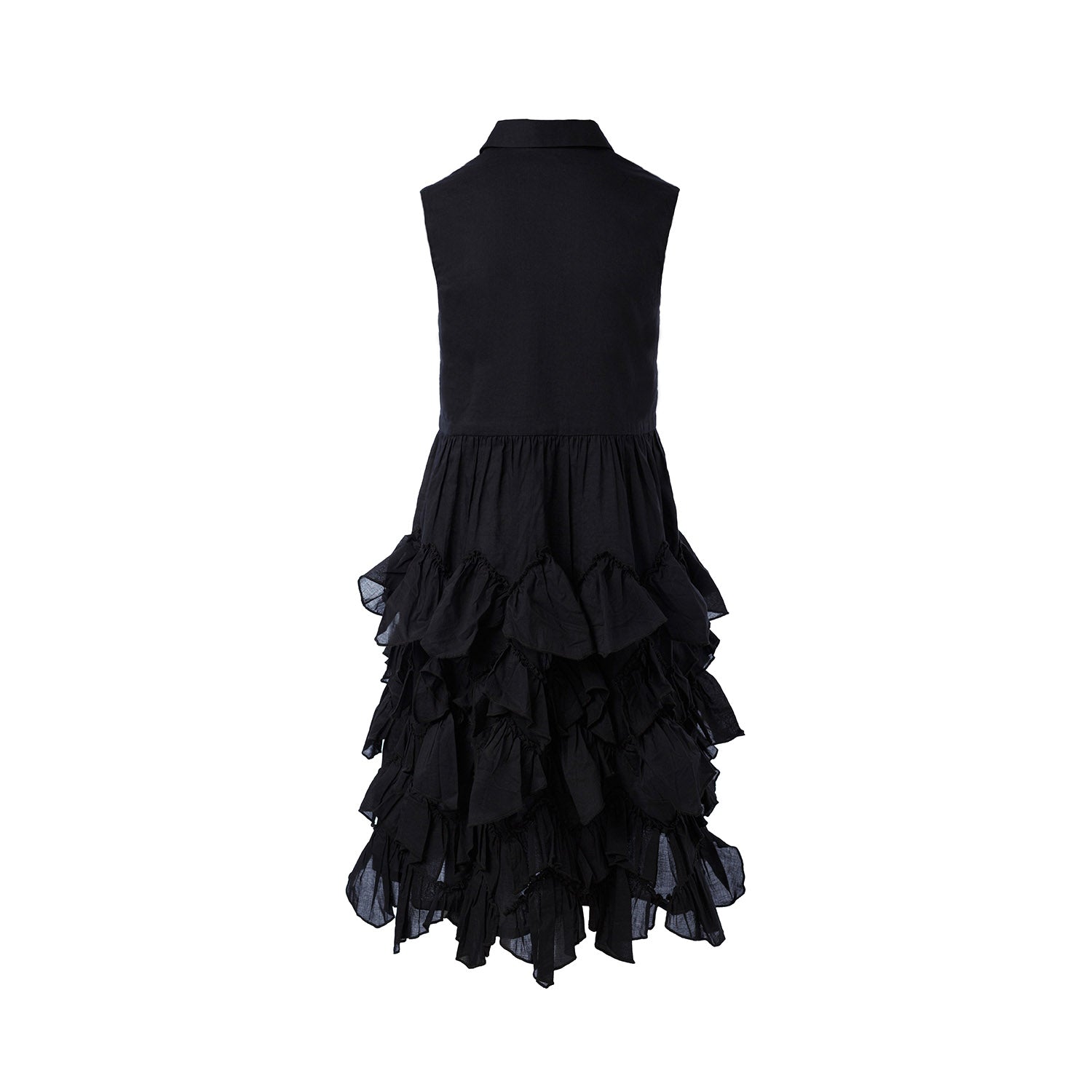 Infantium Victoria Hemdkleid Schwarz Gr 128 Baumwolle Rüschen