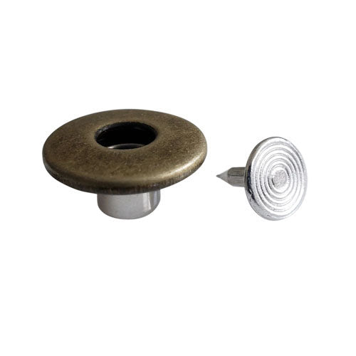 Kam Snaps Metal Snaps Jean Buttons 17mm Silber 25 Sets