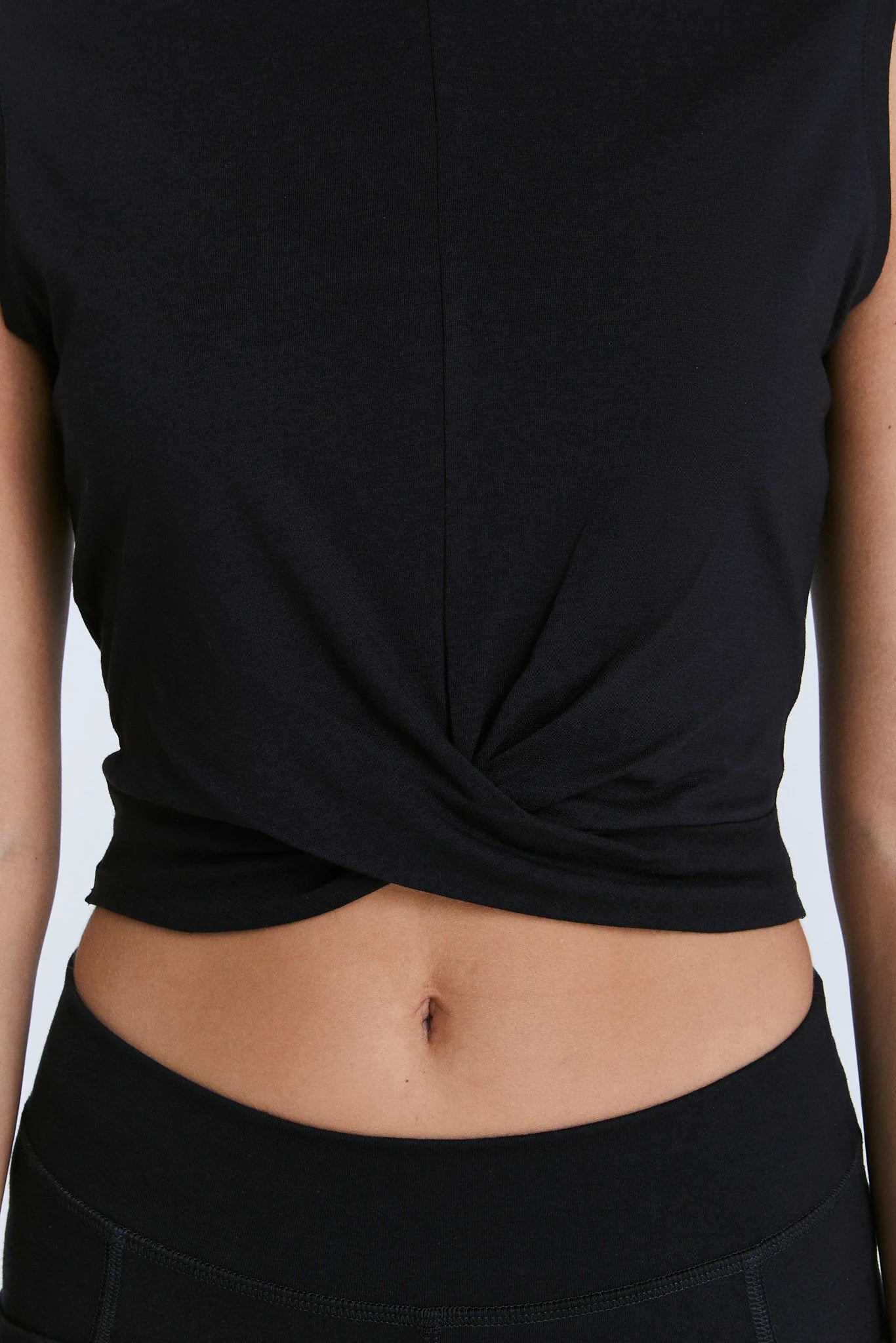 Leela Damen Twist Tanktop türkis Bio-Baumwolle