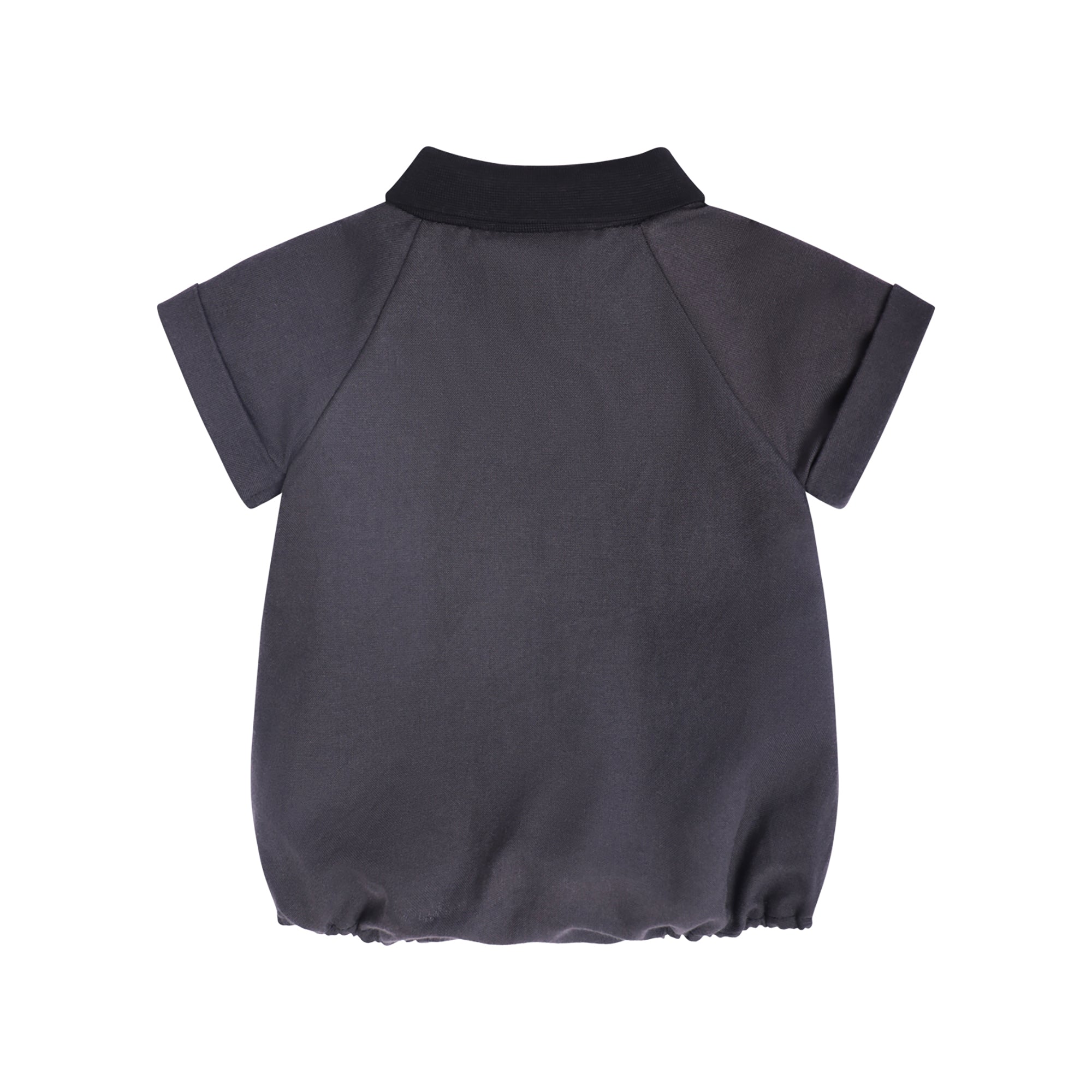 Infantium Victoria Baby Black Romper Strampler Schwarz 80 Bio