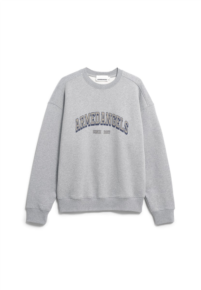 Armedangels Wordmark Relaxed Sweatshirt silver Bio