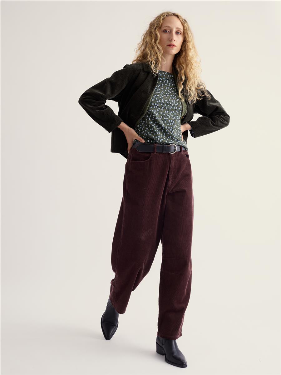 Seasalt Cornwall Easel Top Langarmshirt sketched buds nori Bio