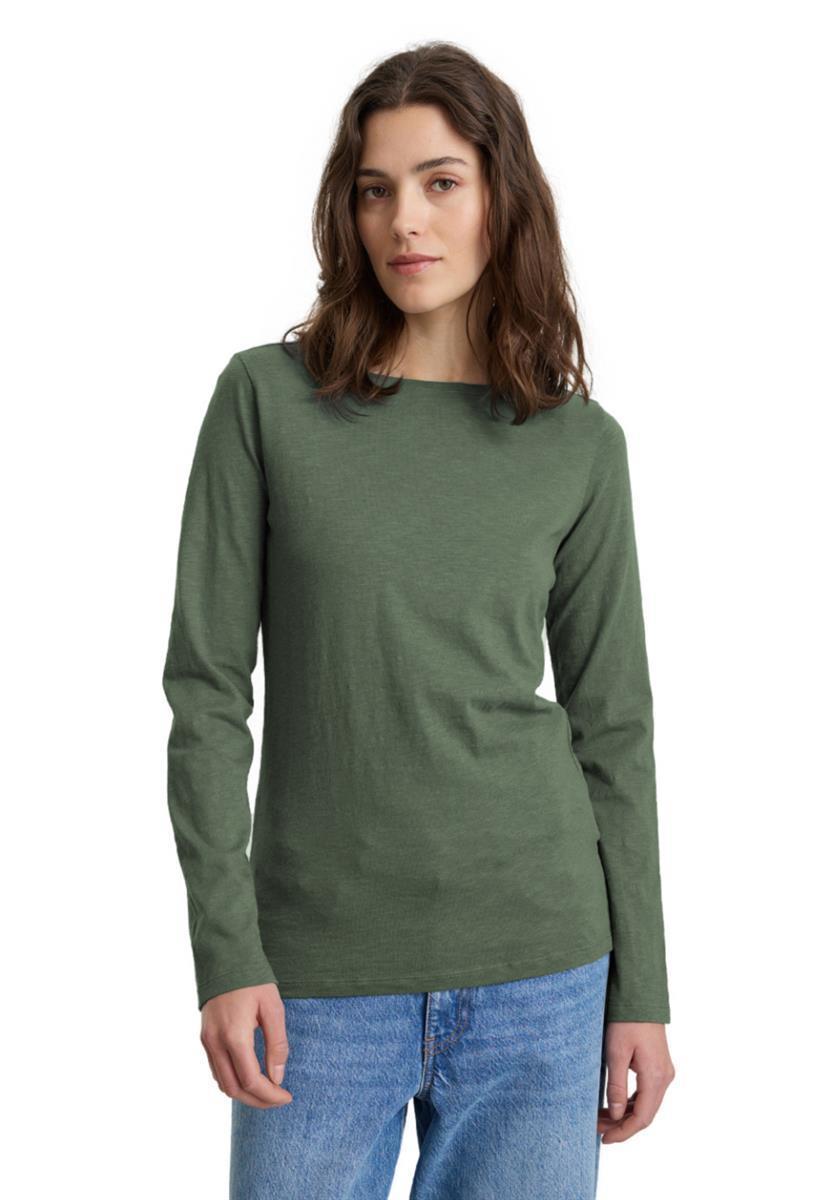 marlowe nature Iris Longsleeve dark khaki Bio-Baumwolle