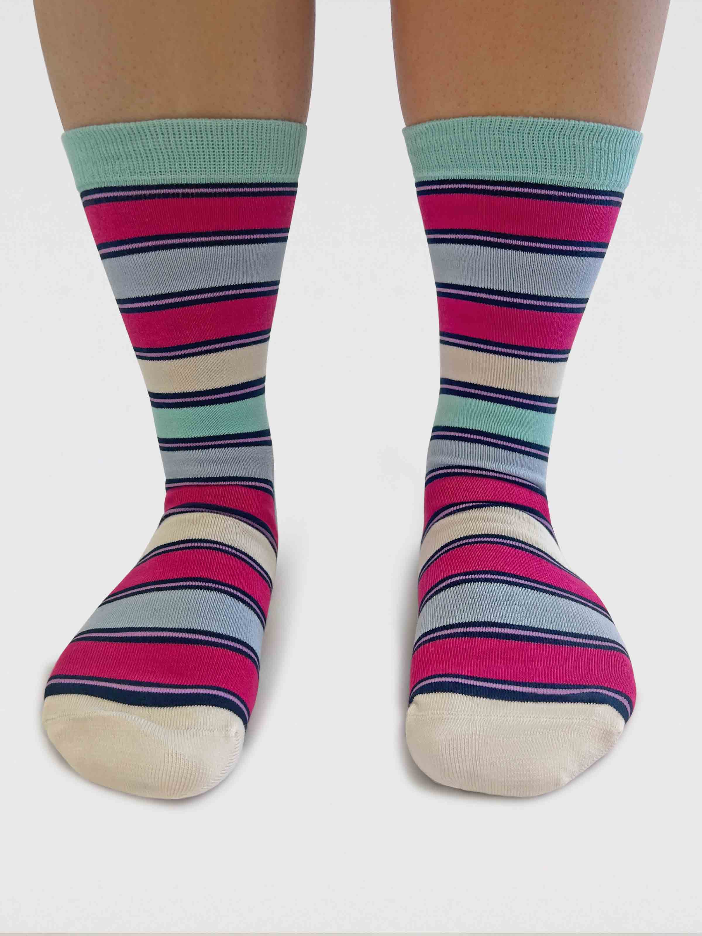 Marlowe Nature Cleo Stripe Bamboo Socken navy 37-41