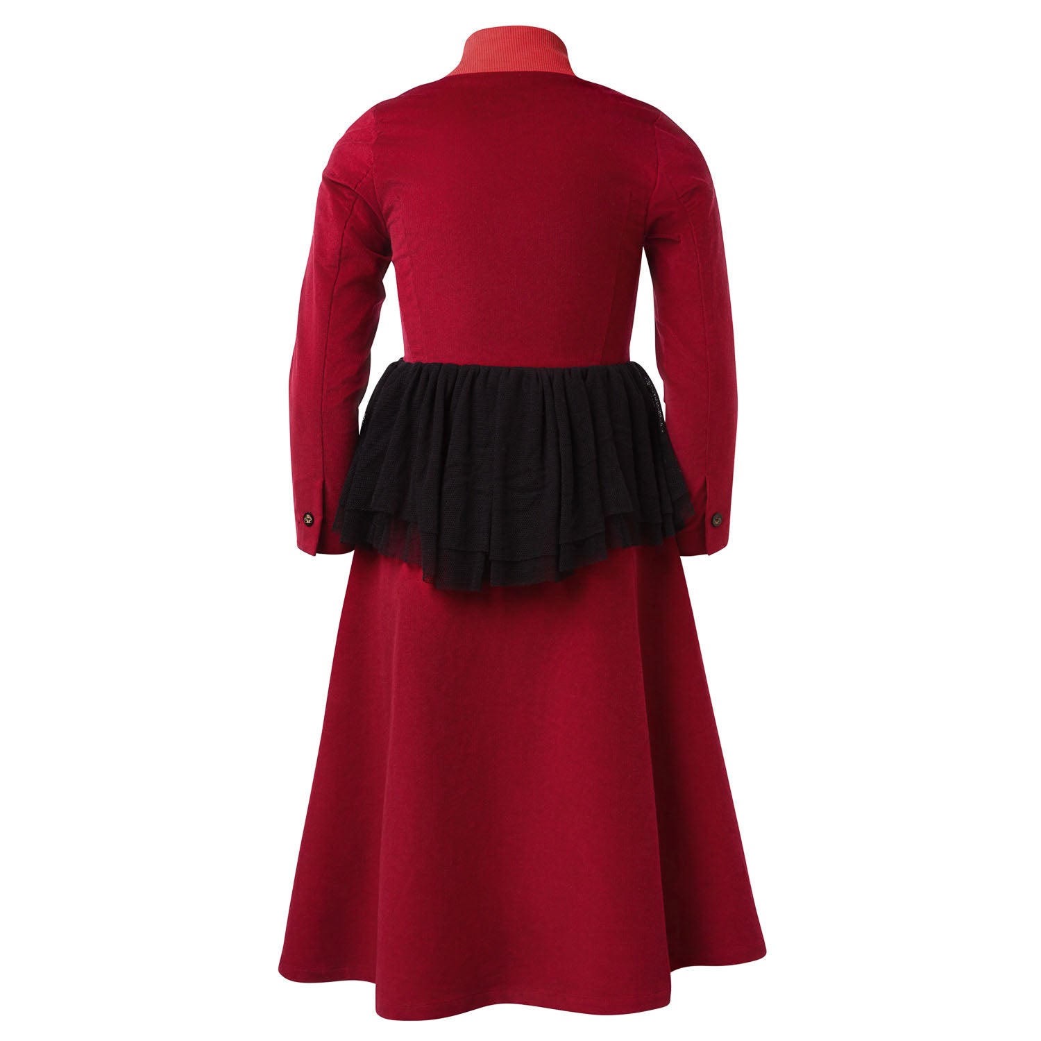Infantium Victoria Red Velvet Bustle Kleid Mädchen Rot