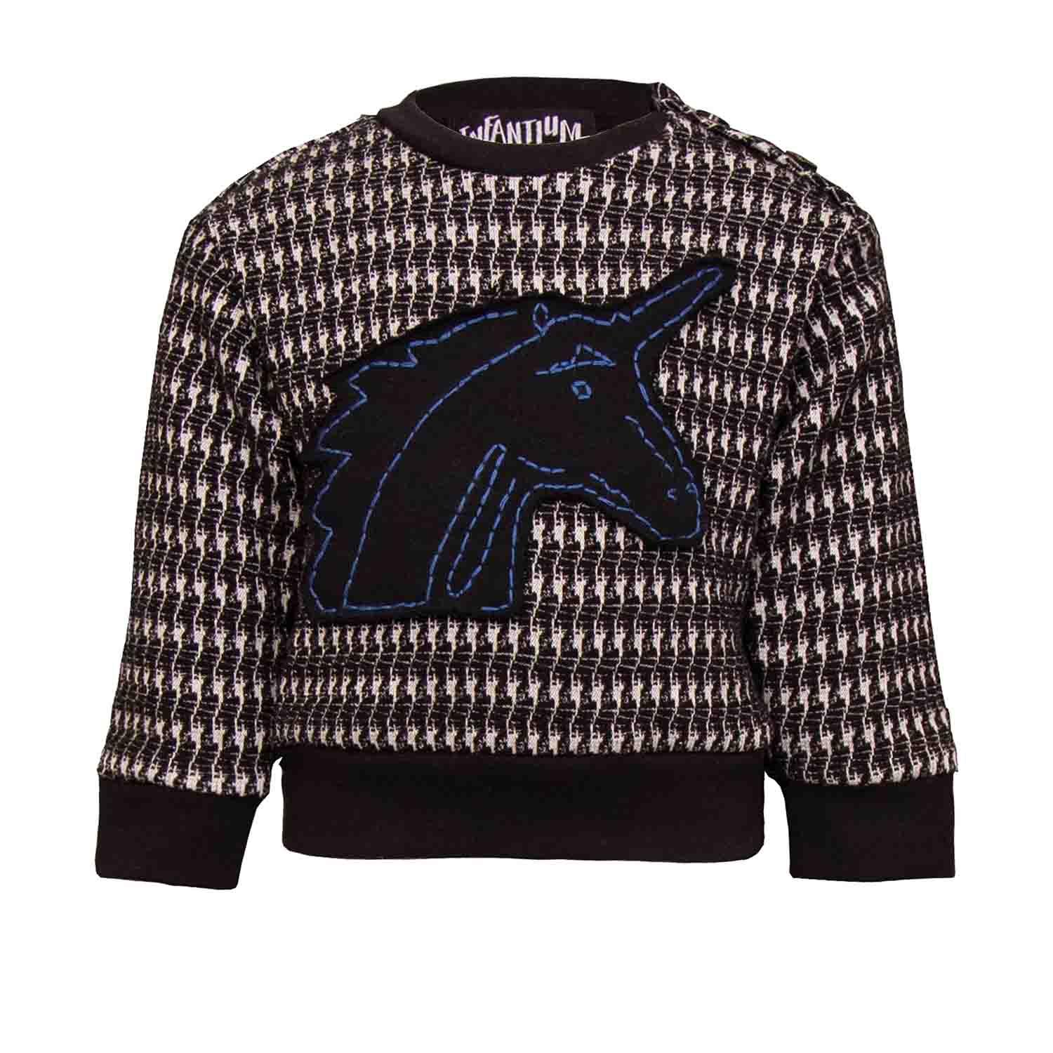 Infantium Victoria Pied de Poule Baby Sweatshirt Pullover 80