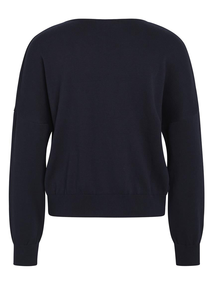 Marlowe Nature Randi Knit Strickpullover Bio-Baumwolle navy