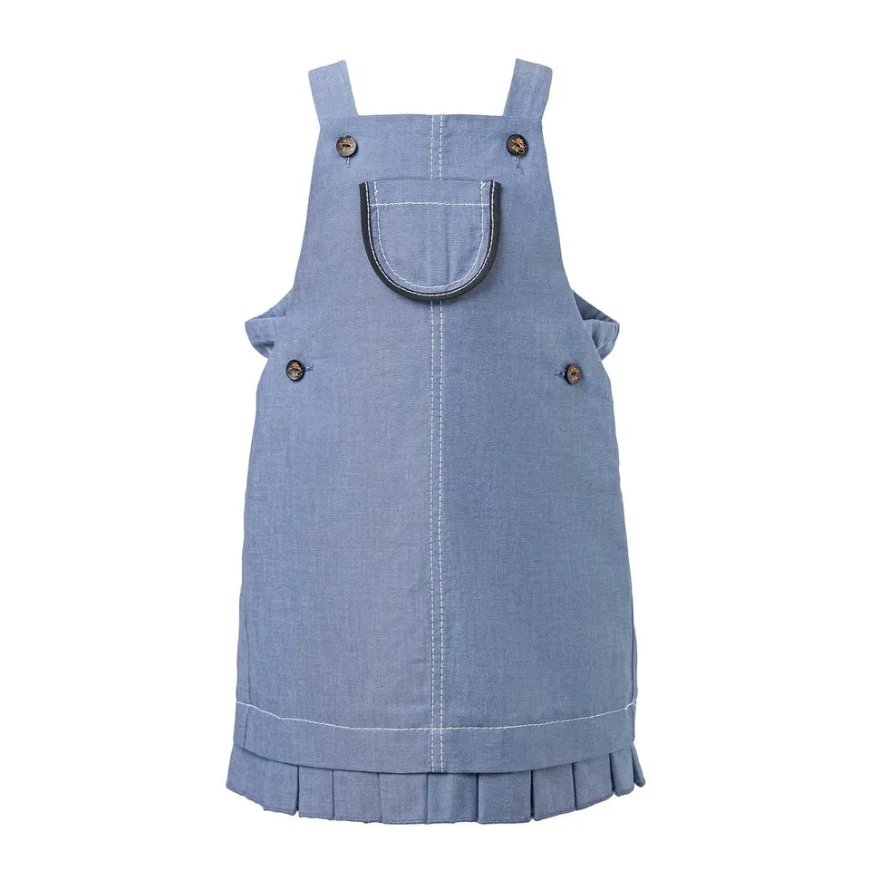 Infantium Victoria Baby Girls Denim Dress Jeanskleid Blau Baumwolle