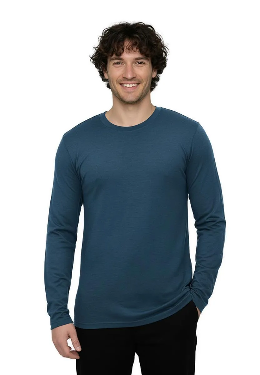 marlowe nature Basic Base Shirt blue pine Merino