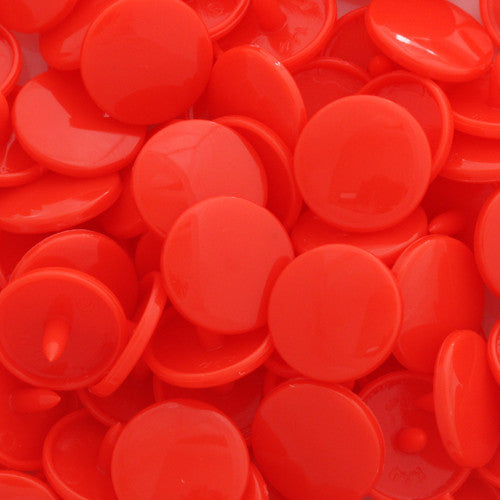 Kam Snaps B01 Druckknöpfe Orangey Red Glanz 1000 Sets