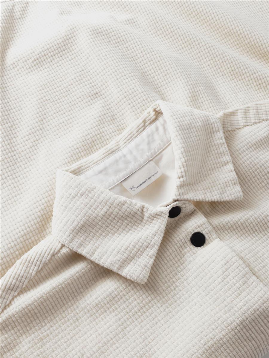 marlowe nature Corduroy Overshirt egret Bio-Cord Hemdjacke