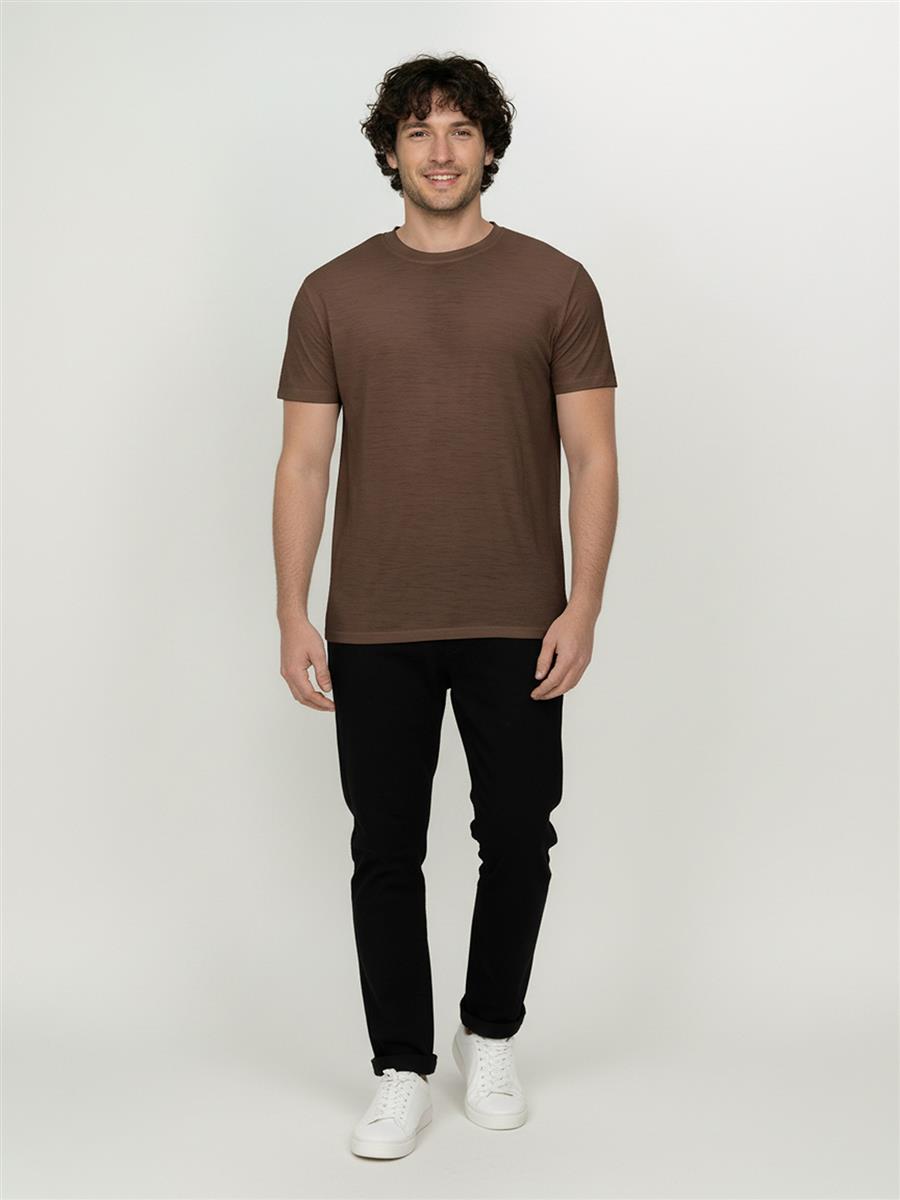 marlowe nature Basic Loom Shirt earth wood Merinowolle