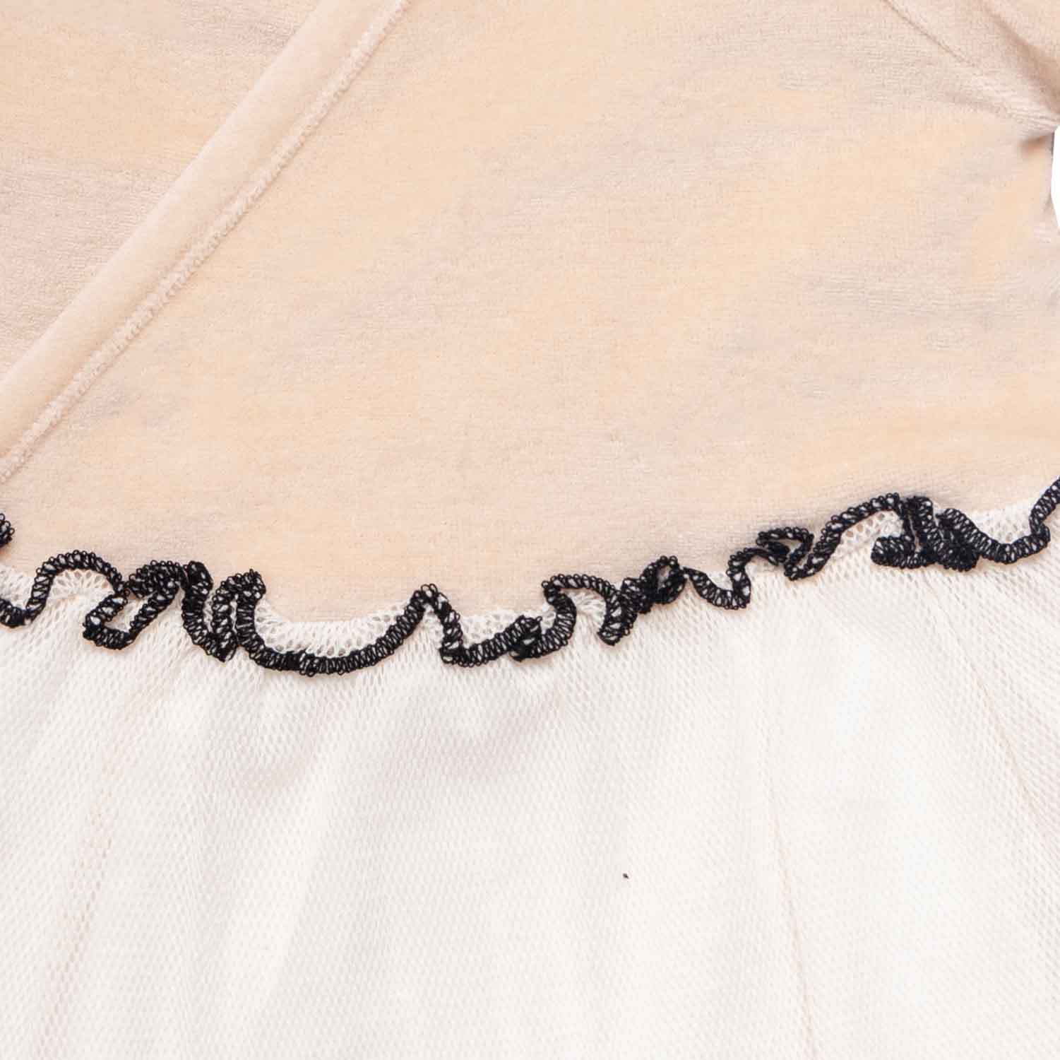 Infantium Victoria Tulle Babykleid Tüll Beige 68