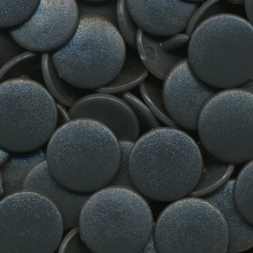 Kam Snaps Plastic Snaps B04 Druckknöpfe dunkelgrau 50 Sets