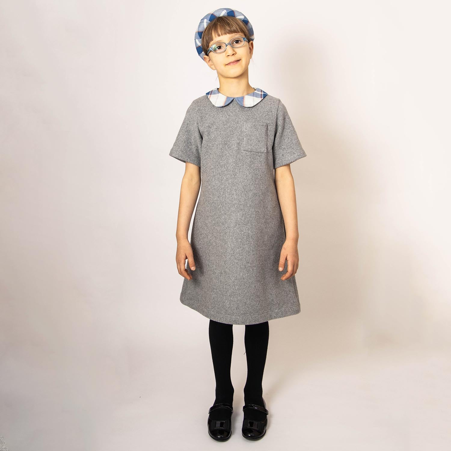 Infantium Victoria A-Line Kleid grau Baumwolle 128