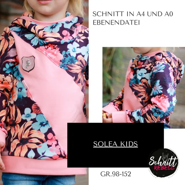 Schnittrebell Solea Kids Ebook Hoodie Gr.98-152 PDF