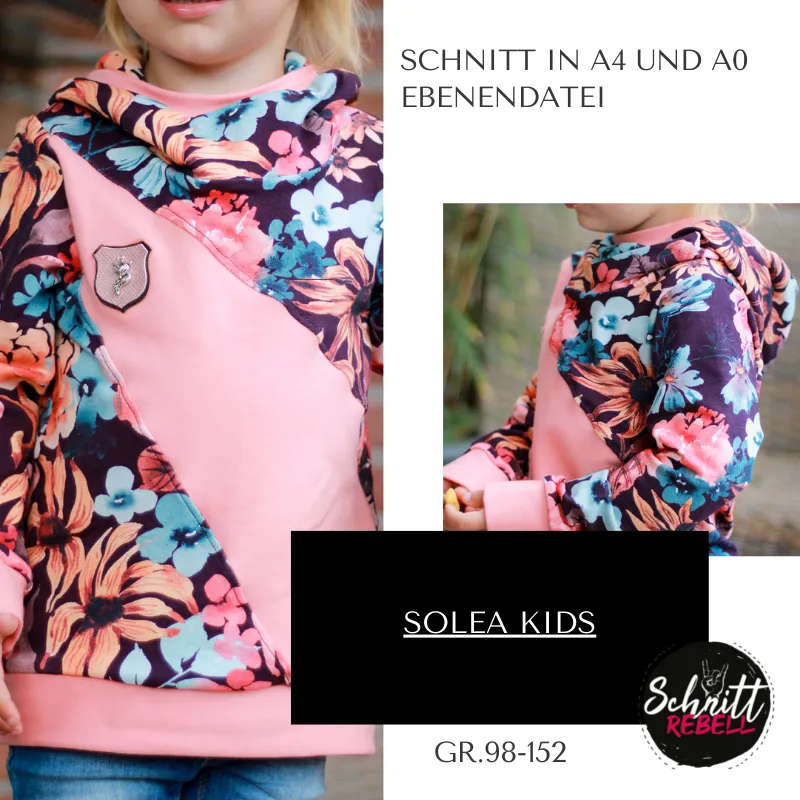 Schnittrebell Solea Kids Ebook Hoodie Gr.98-152 PDF