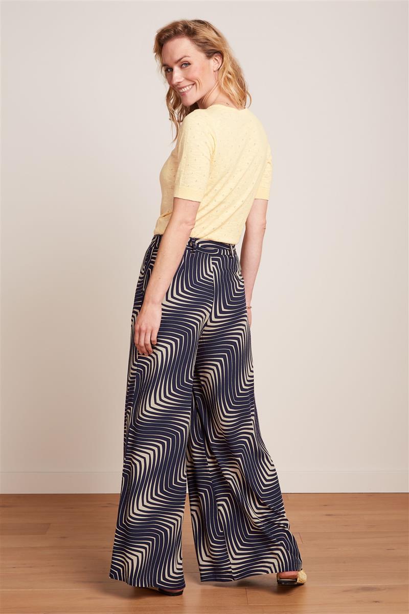 King Louie Marnie Pants Cleo evening blue 36 Viskose