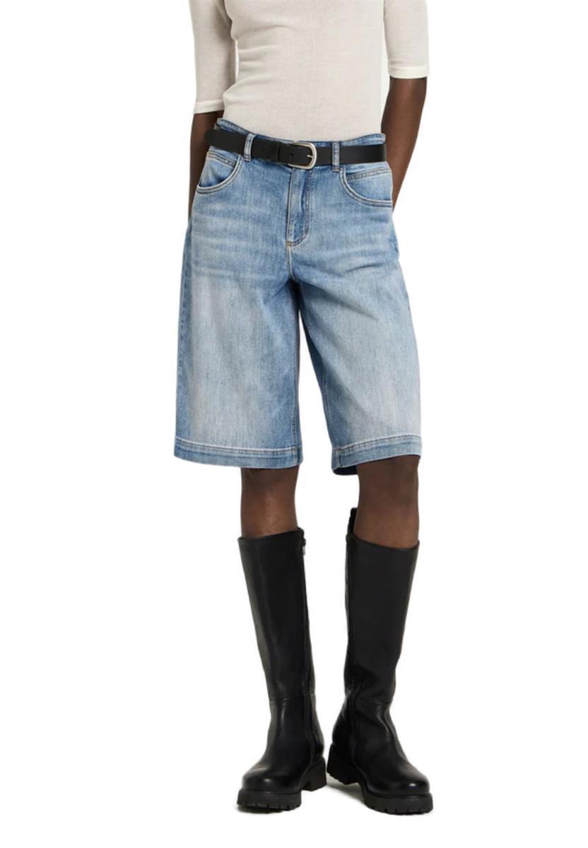 marlowe nature Jeans Bermuda Jeans Shorts stonewash blue denim Bio
