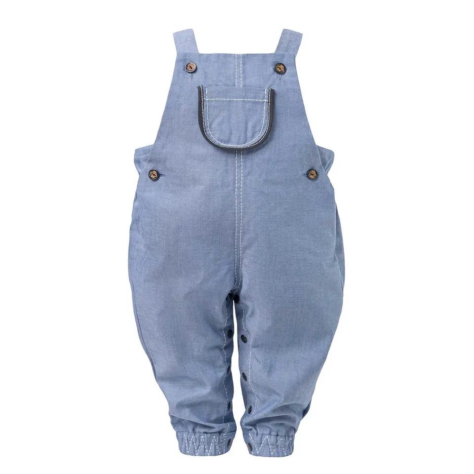 Infantium Victoria Baby Jean Playsuit Denim Blau Gr.80 Baumwolle