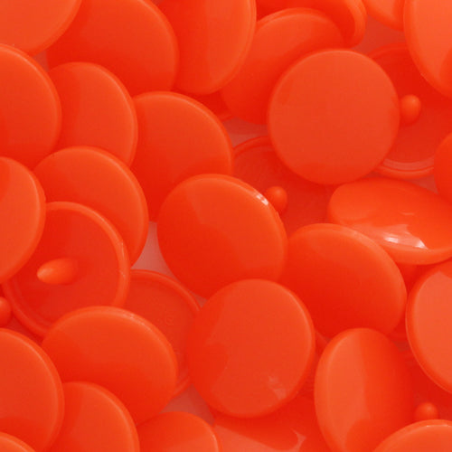 Kam Snaps Plastic Snaps B52 Druckknöpfe dunkelorange 50 Sets