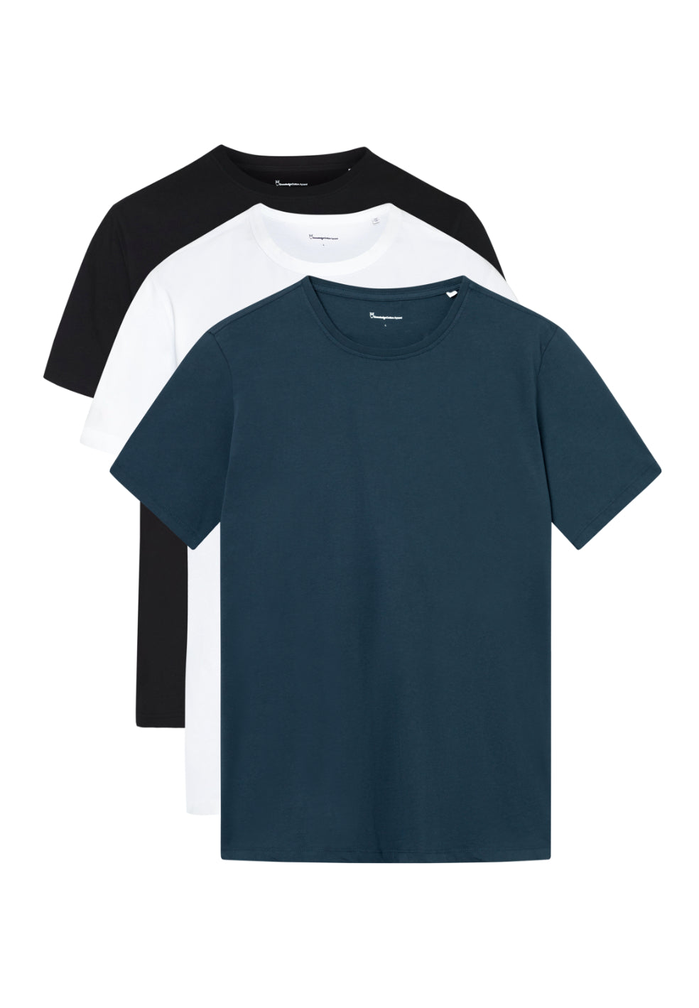 marlowe nature 3-Pack T-Shirt T-Shirt Bio-Baumwolle schwarz 3er