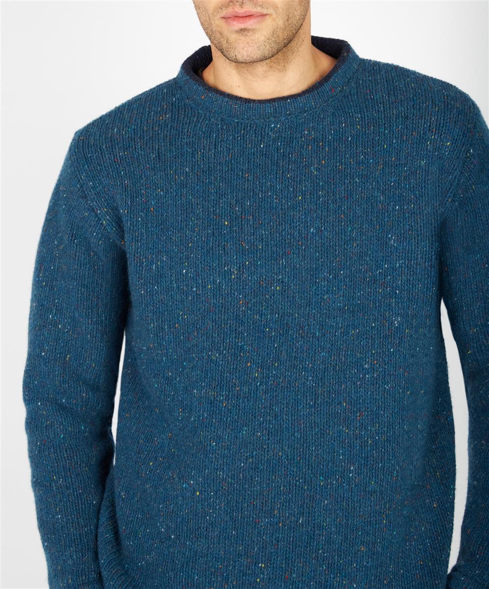 marlowe nature Roundstone Sweater Wollpullover light greyink marl