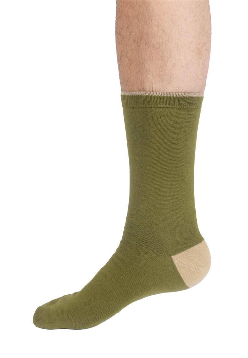 marlowe nature Modal Tipped Crew Socks brick red 41-47
