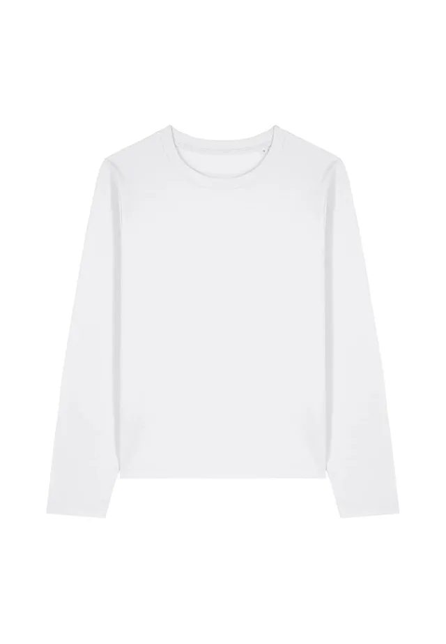Stanley Stella Muser Langarmshirt White Bio-Baumwolle