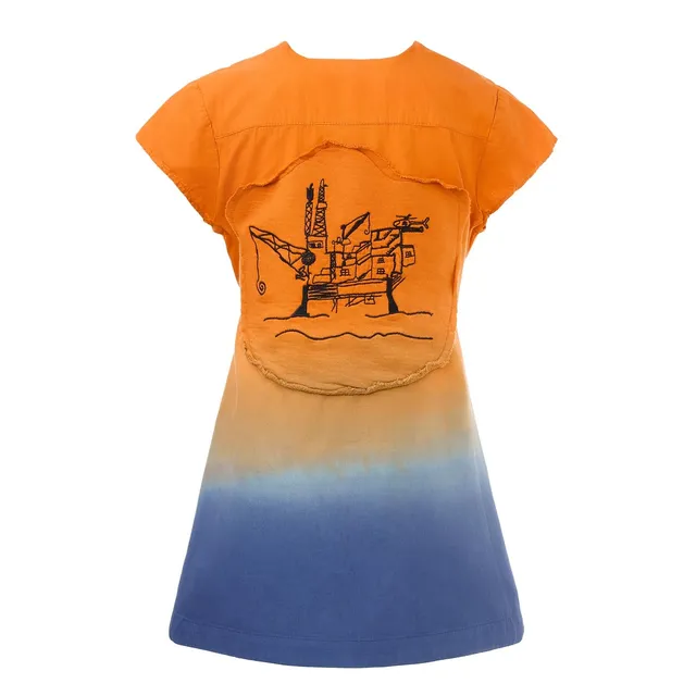Infantium Victoria Dip Dye Wrap Dress Mädchenkleid bunt Baumwolle
