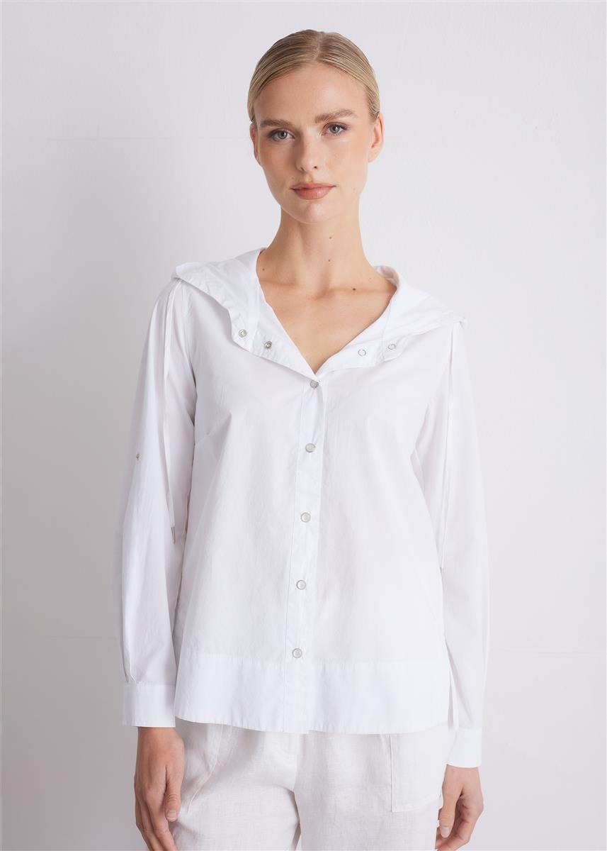 marlowe nature Bluse Devon Bluse navy 34 Bio-Baumwolle