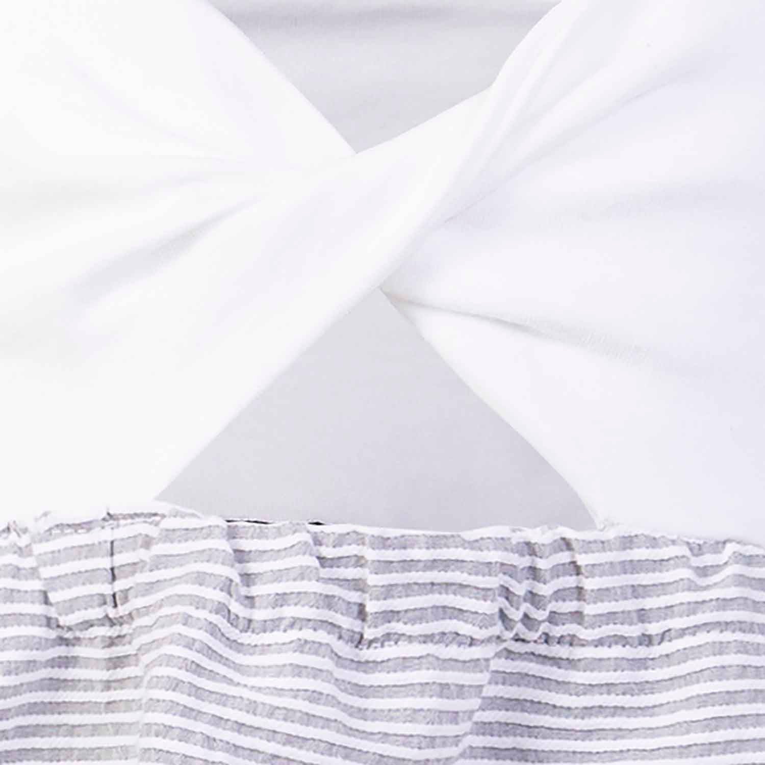 Infantium Victoria Striped Strap Mädchenkleid Baumwolle Träger