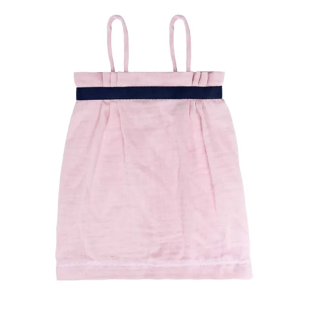 Infantium Victoria Babykleid Musselin Rosa Träger Baumwolle