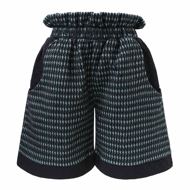 Infantium Victoria Black Blue Culottes Shorts Schwarz-Blau Baumwolle