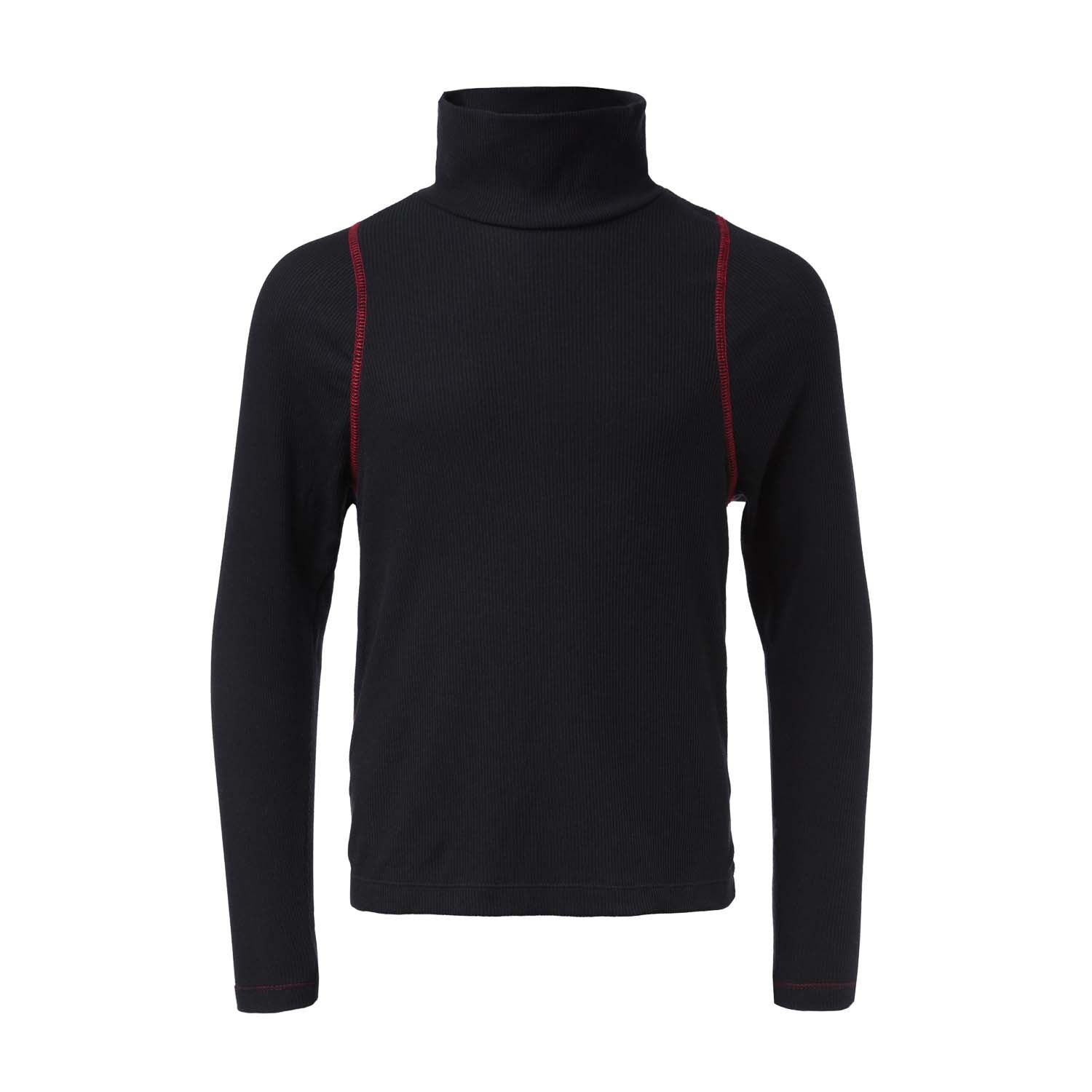 Infantium Victoria Kids Rollkragen Top Schwarz Langarm Gr.128 Stretch