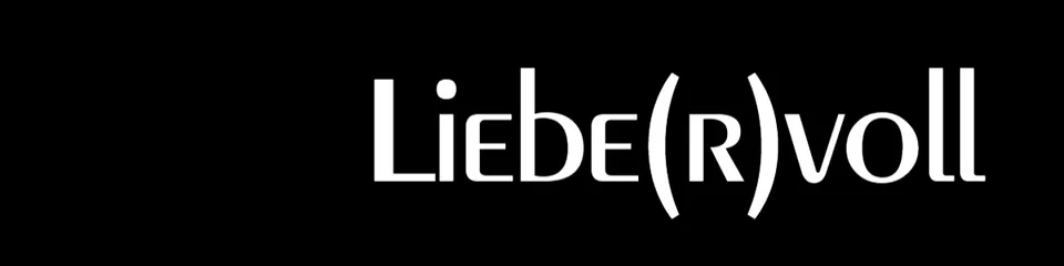 Schnittrebell Webetiketten Liebe(r)voll Label schwarz/weiß 6x1,5cm