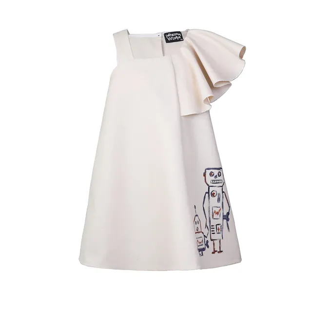 Infantium Victoria Dresses Hand-Painted Mini Dress Kleid weiß Bio 128