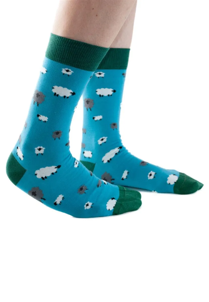 marlowe nature Sheep Klein Socken blau-grün 36-40 Bambus