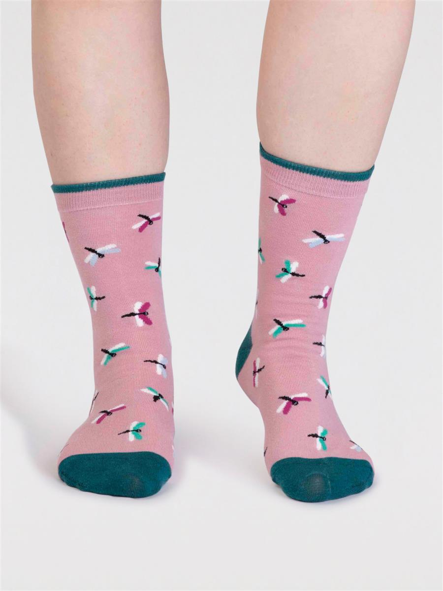 Thought Cece Bug Socks Socken malachite green Bio-Baumwolle