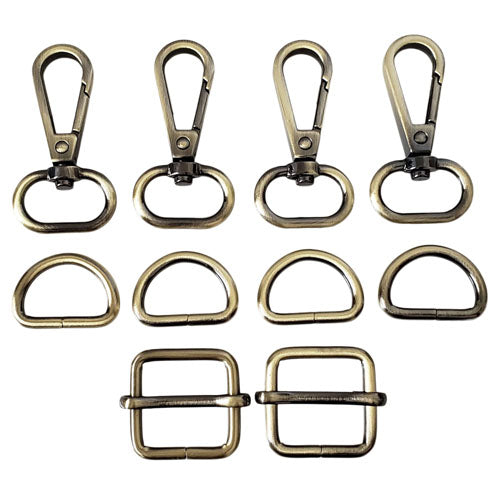 Kam Snaps Bag Hardware Taschenset Silber 3/4 Zoll 10-tlg