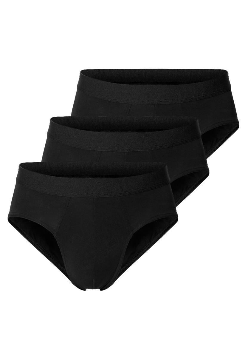 Marlowe Nature 3-Pack Brief Slip black Bio-Baumwolle 3er