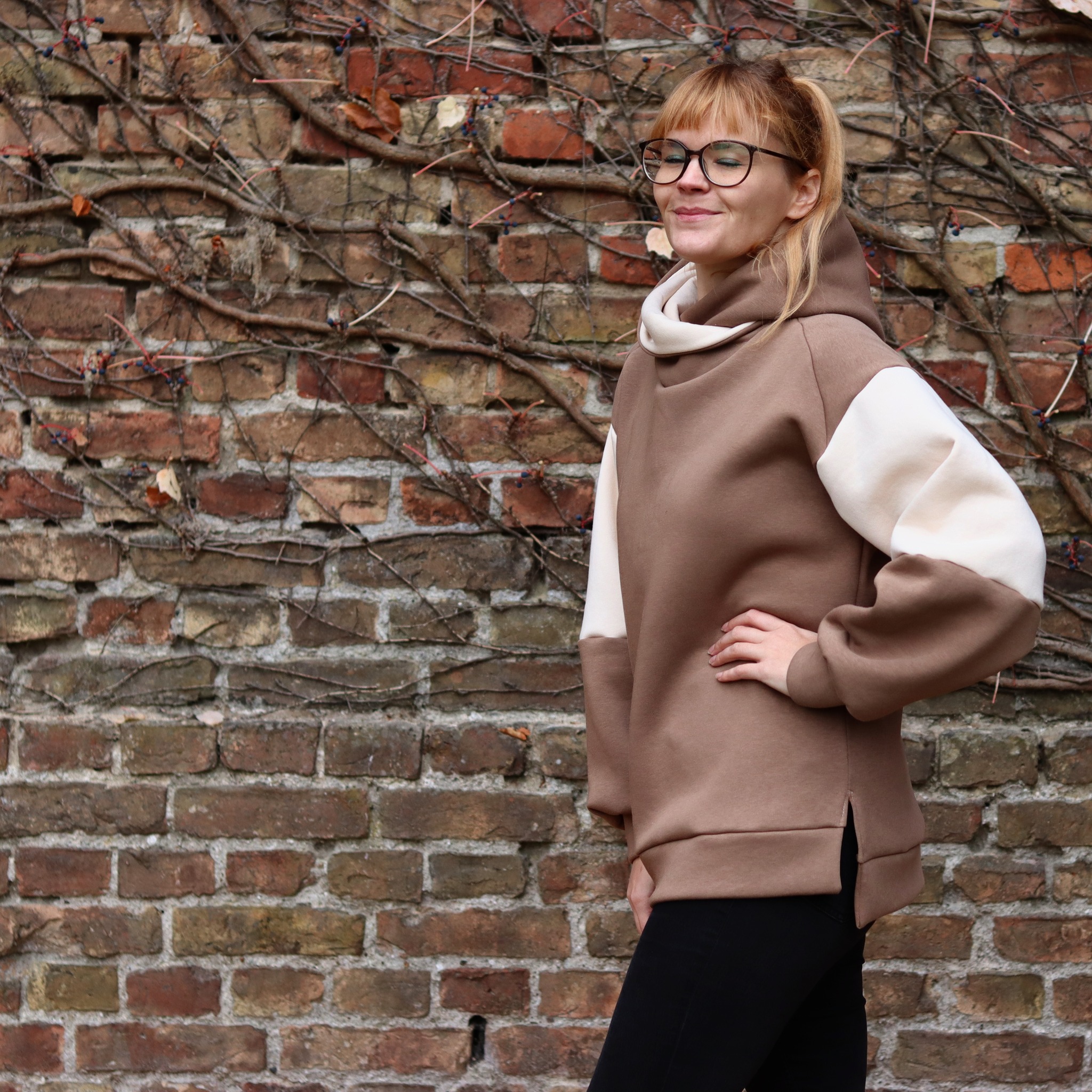 Schnittrebell Hudie Oversize Hoodie Papierschnitt Gr.34-54