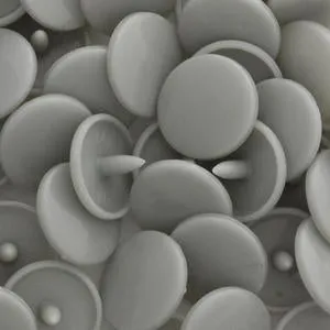 Kam Snaps Plastic Snaps B24 Druckknöpfe Hellgrau 50 Sets